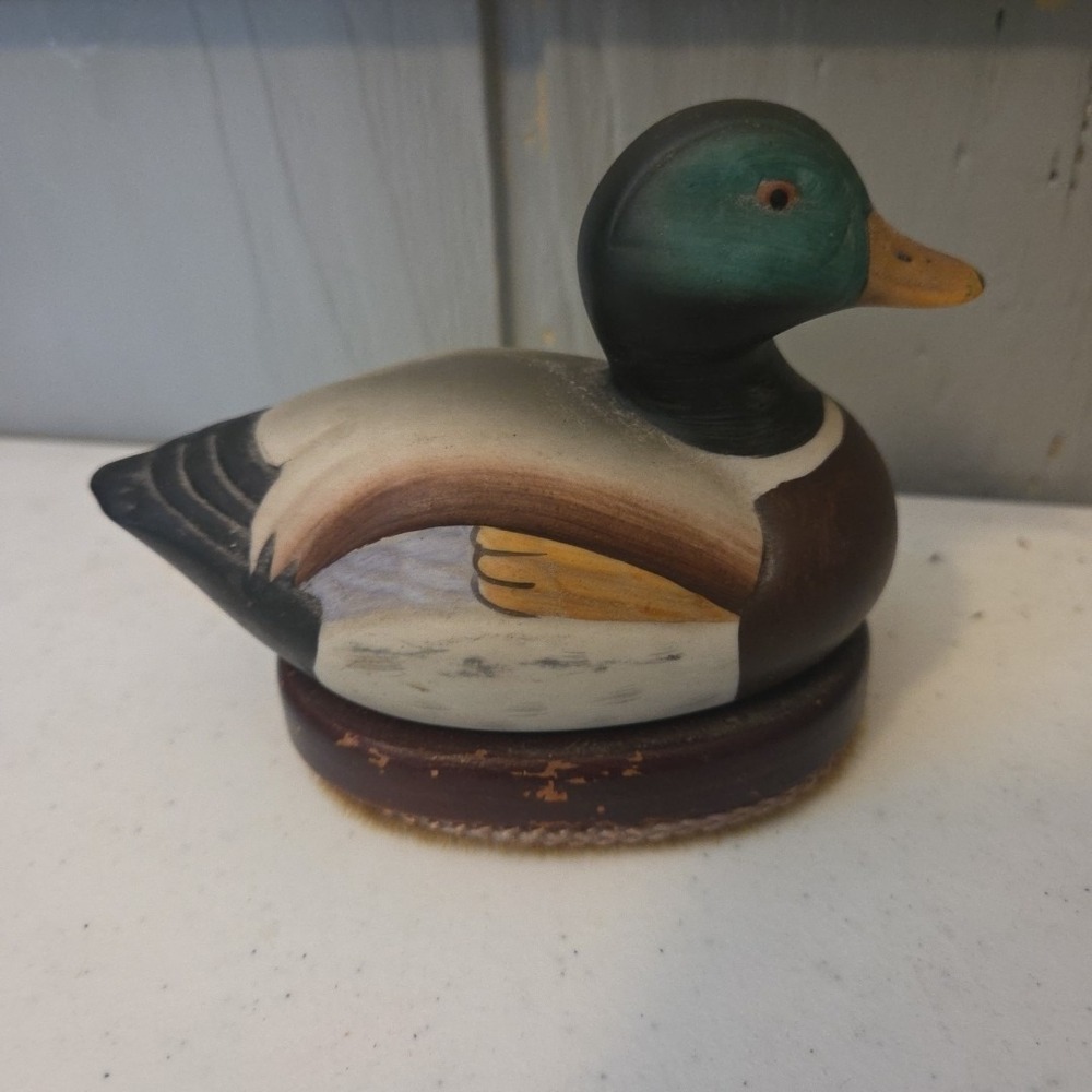 Ceramic Duck Shoe Polisher Buffer Lint Remover Vintage Man Cave Barbershop Decor - Picture 6 of 14